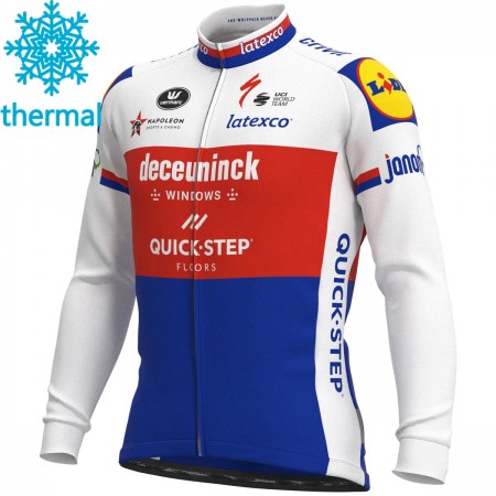 Maillot vélo 2021 Deceuninck-Quick-Step Hiver Thermal Fleece N005
